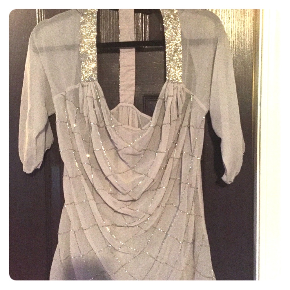 Silver sparkle shirt